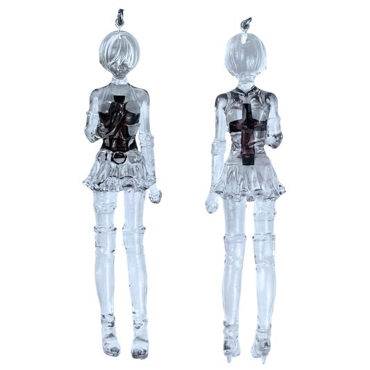 SHO - 3D Clear Cross Charm